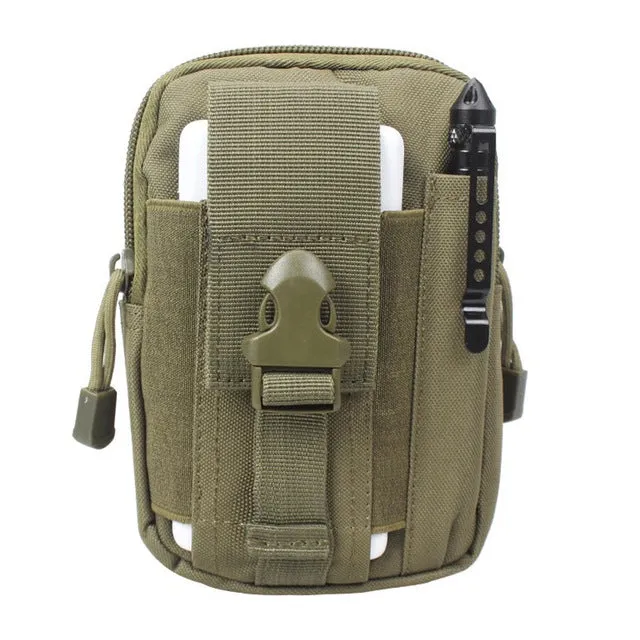 Men Waist Bag Canvas Fanny Pack Belt Phone Drop Leg Bags Military Zipper Waterproof Phone Waist Packs 6.8 inch Cellphone Bum Bag