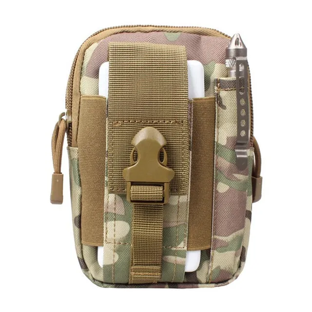 Men Waist Bag Canvas Fanny Pack Belt Phone Drop Leg Bags Military Zipper Waterproof Phone Waist Packs 6.8 inch Cellphone Bum Bag
