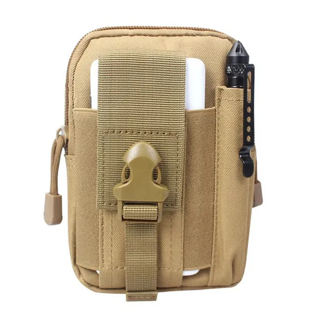 Men Waist Bag Canvas Fanny Pack Belt Phone Drop Leg Bags Military Zipper Waterproof Phone Waist Packs 6.8 inch Cellphone Bum Bag
