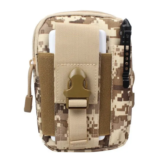 Men Waist Bag Canvas Fanny Pack Belt Phone Drop Leg Bags Military Zipper Waterproof Phone Waist Packs 6.8 inch Cellphone Bum Bag