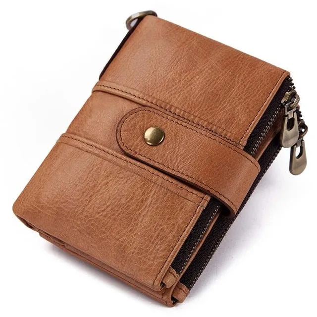 Men's 100% Genuine Leather RFID Wallet
