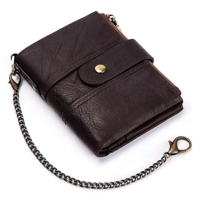 Men's 100% Genuine Leather RFID Wallet
