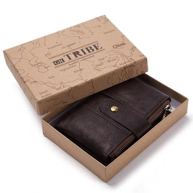 Men's 100% Genuine Leather RFID Wallet