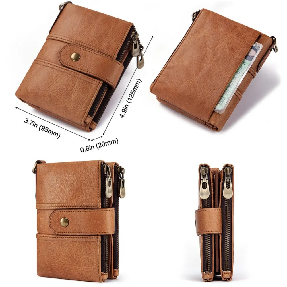 Men's 100% Genuine Leather RFID Wallet