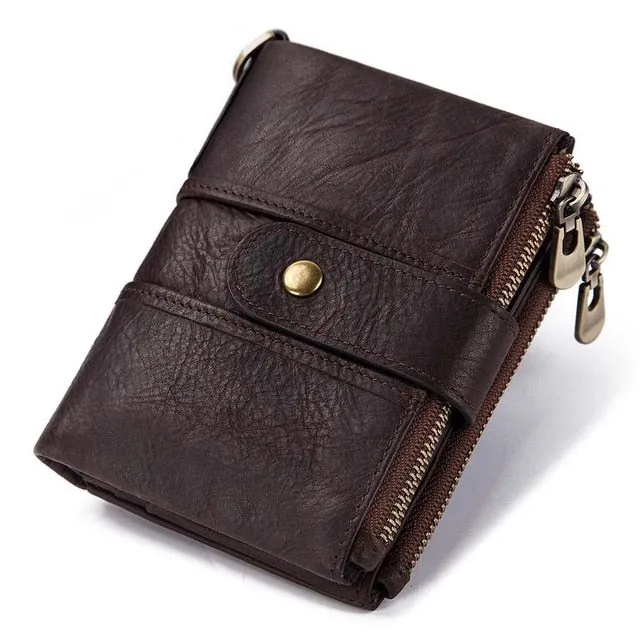 Men's 100% Genuine Leather RFID Wallet