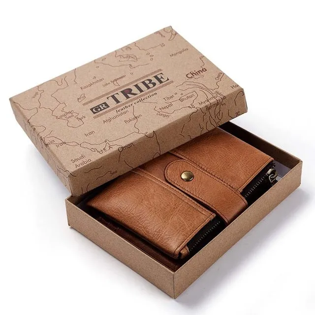 Men's 100% Genuine Leather RFID Wallet
