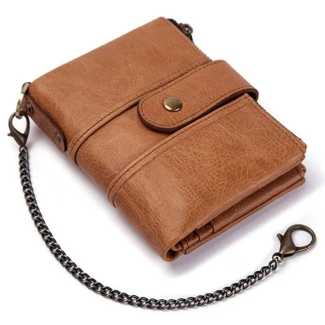Men's 100% Genuine Leather RFID Wallet