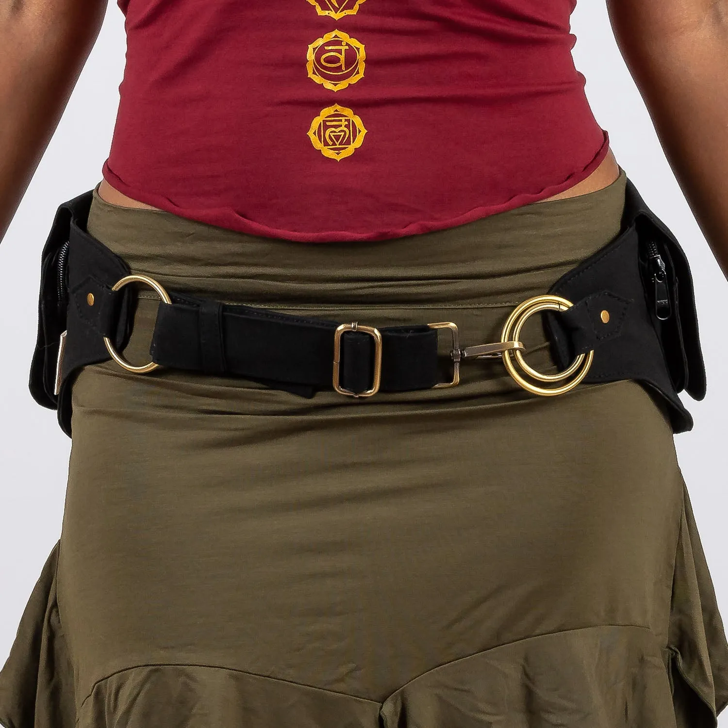 Metatrons Cube Double Pocket Belt