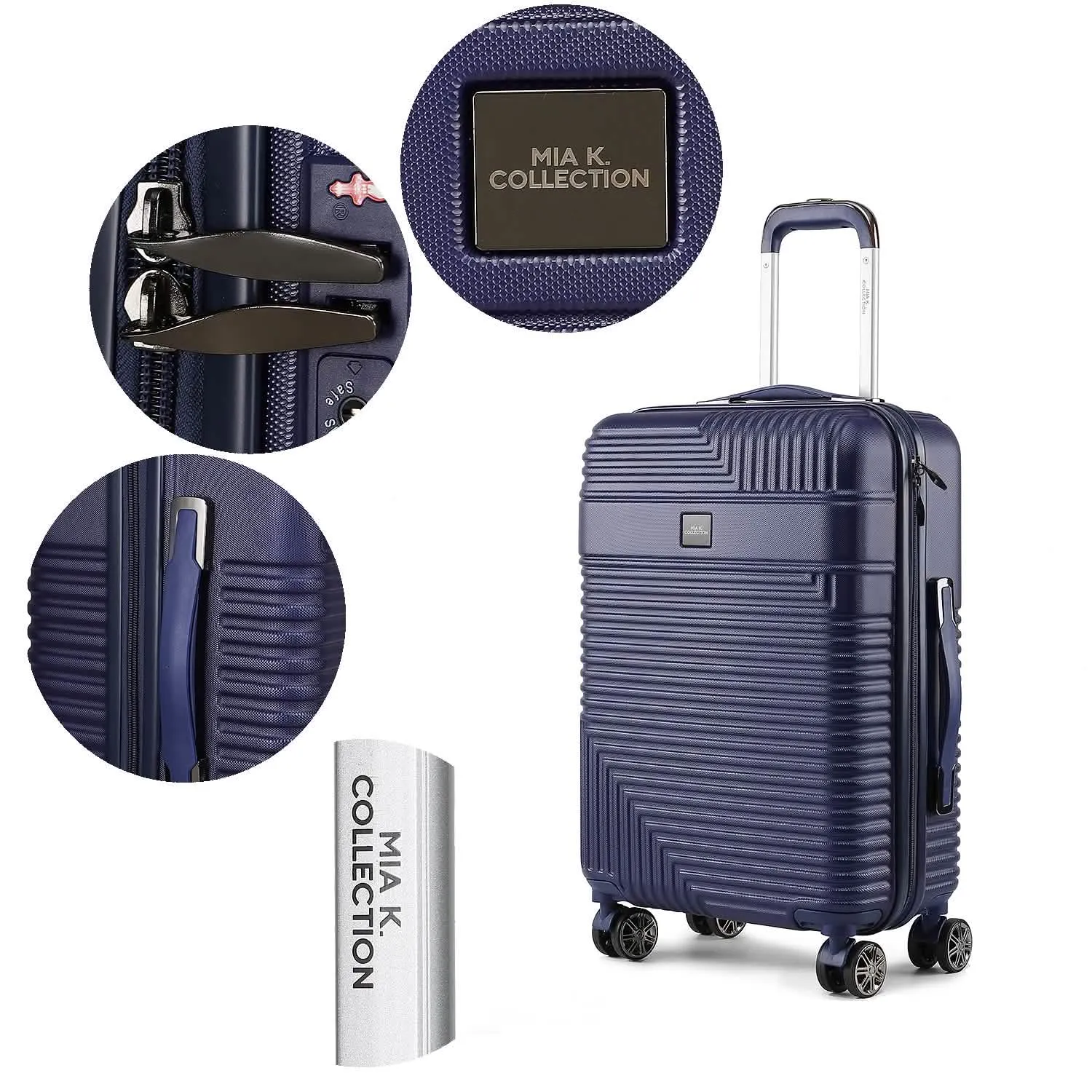 MKF Mykonos Adventure Set: Stylish Carry-On and Chic Cosmetic Bag Duo