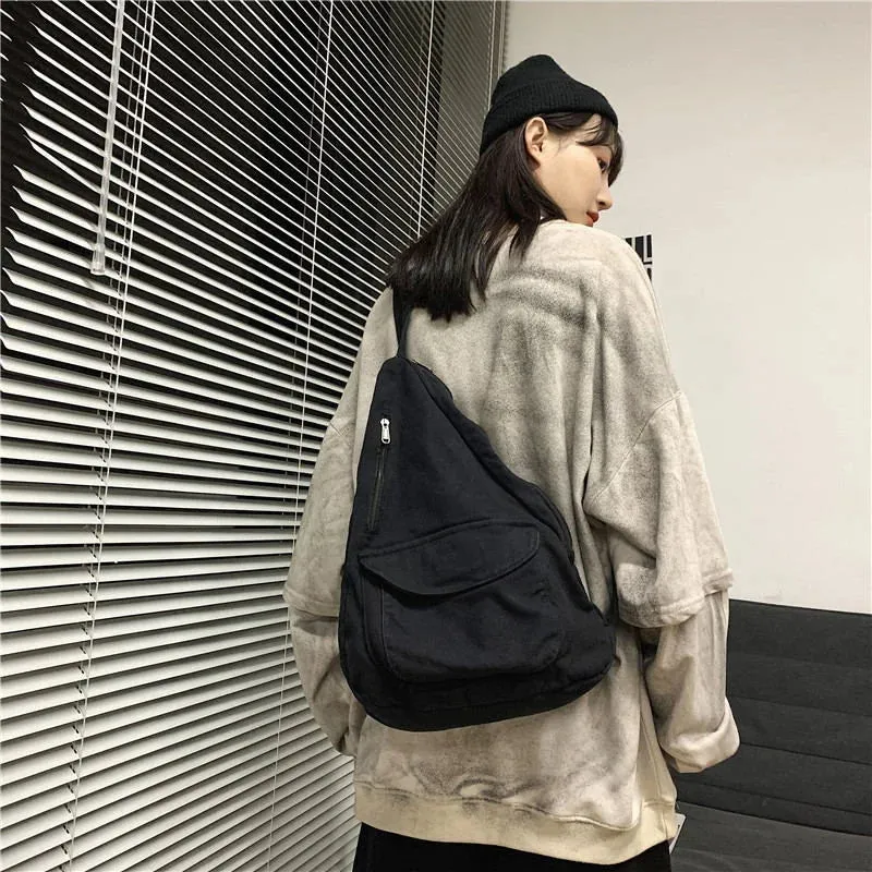 Mqtime Women's Handbags Trend Luxury Designer Handbag Canvas Female Casual Shoulder Crossbody Bag For Ladies Women Messenger Bags