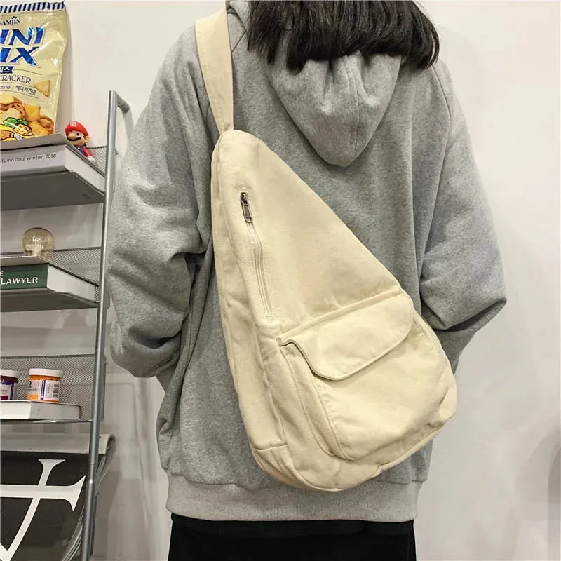 Mqtime Women's Handbags Trend Luxury Designer Handbag Canvas Female Casual Shoulder Crossbody Bag For Ladies Women Messenger Bags