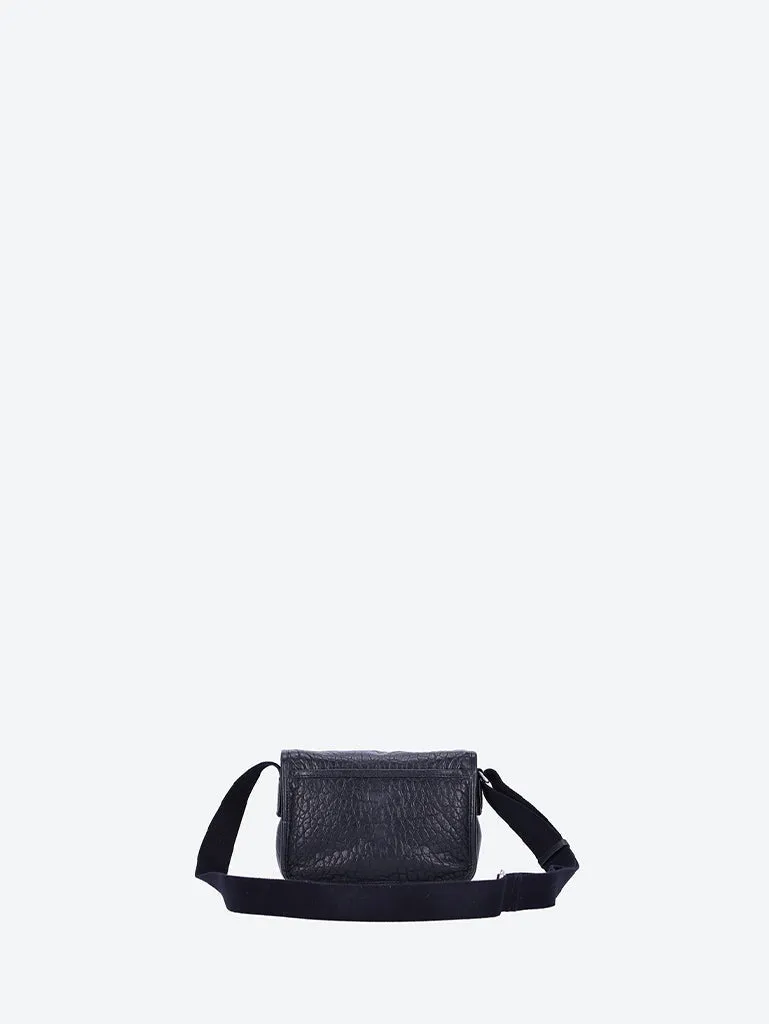 Niki small messenger in grained leather