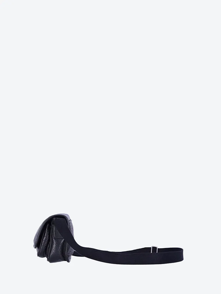 Niki small messenger in grained leather