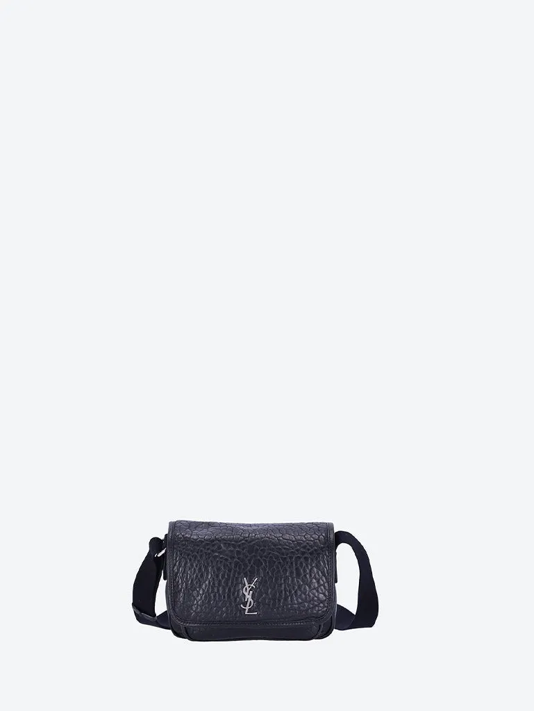 Niki small messenger in grained leather