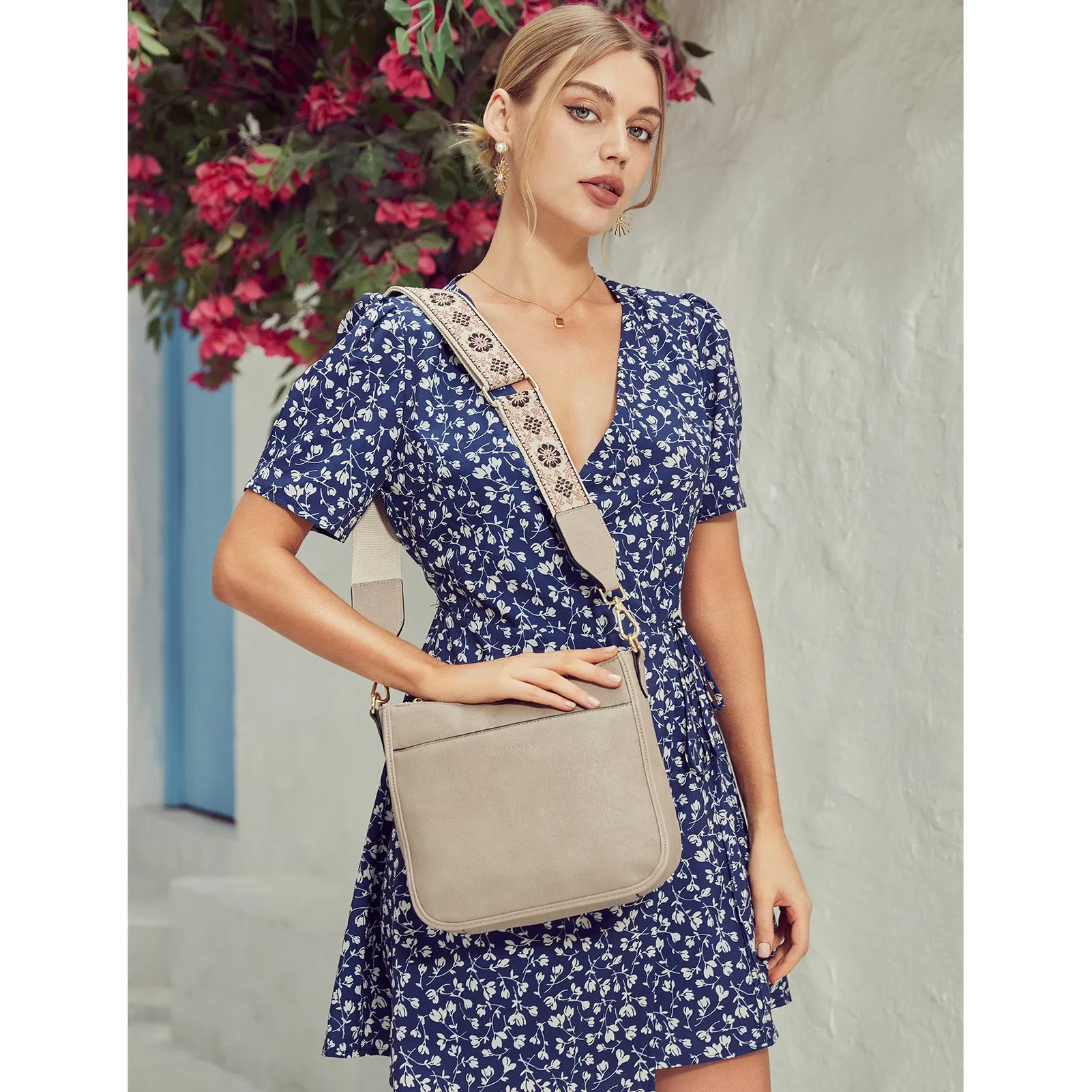 Nola Colorful straps Medium Hobo Crossbody Bag