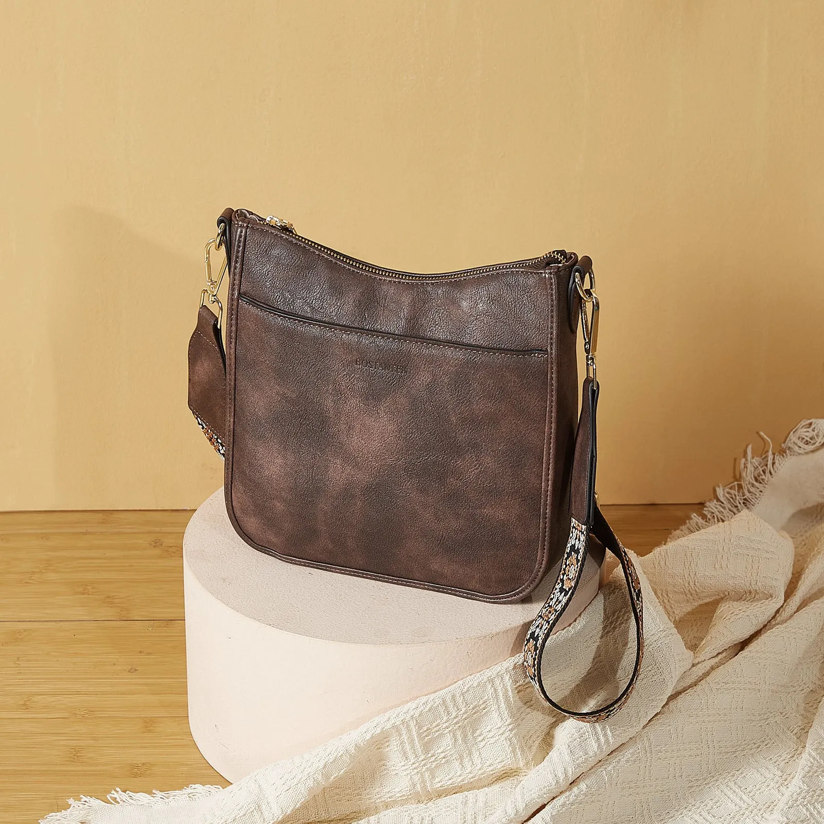Nola Colorful straps Medium Hobo Crossbody Bag