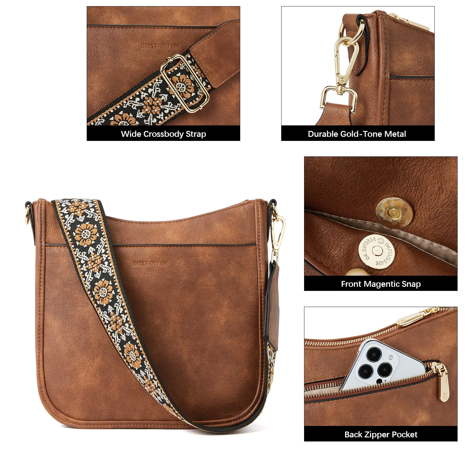 Nola Colorful straps Medium Hobo Crossbody Bag