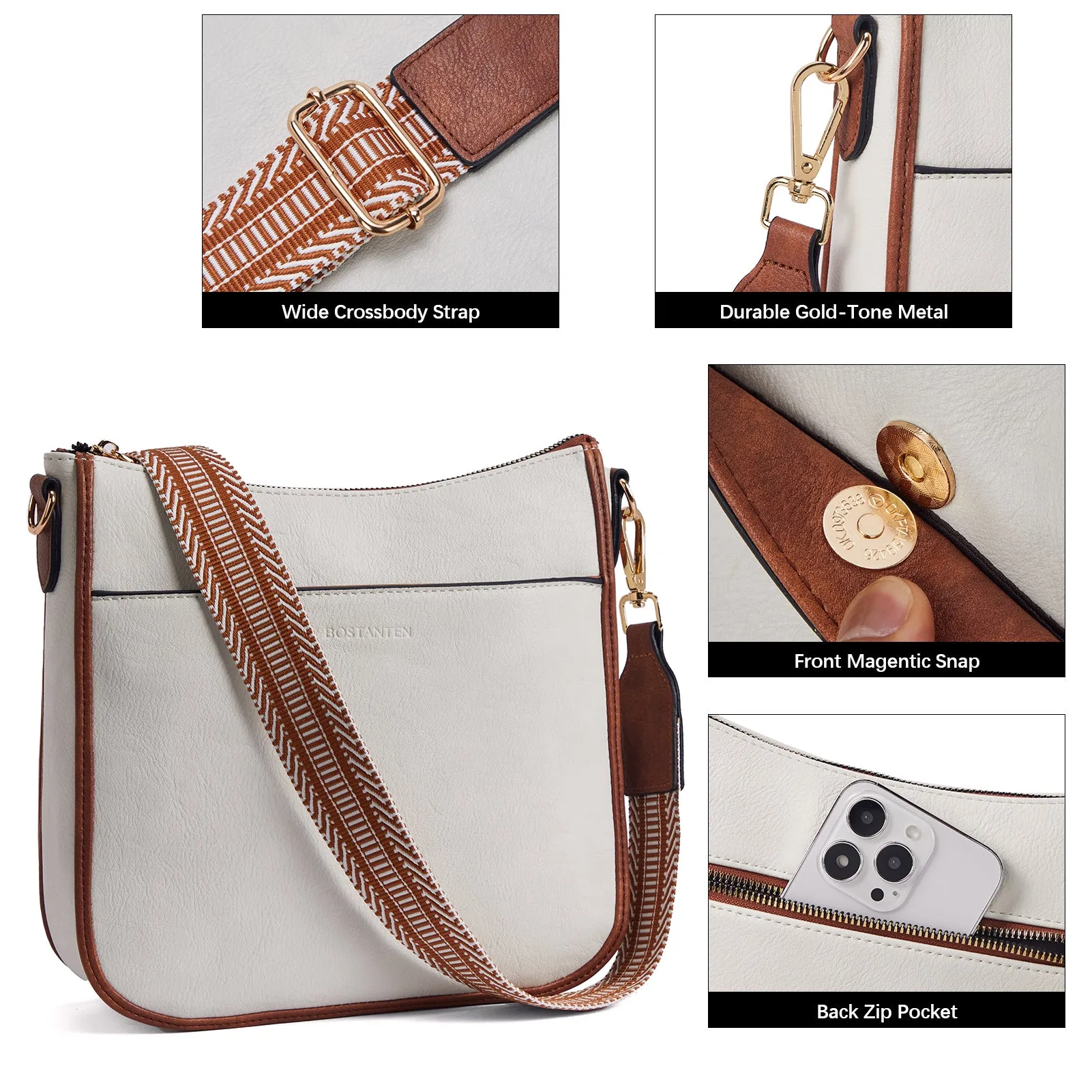 Nola Colorful straps Medium Hobo Crossbody Bag