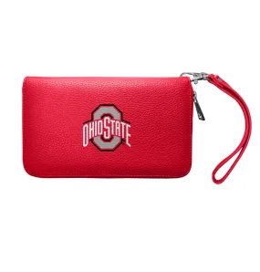 Ohio State University Zip Organizer Wallet Pebble
