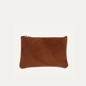 Pauly Pouch Organizer | Cognac Nubuck   Gold Hardware
