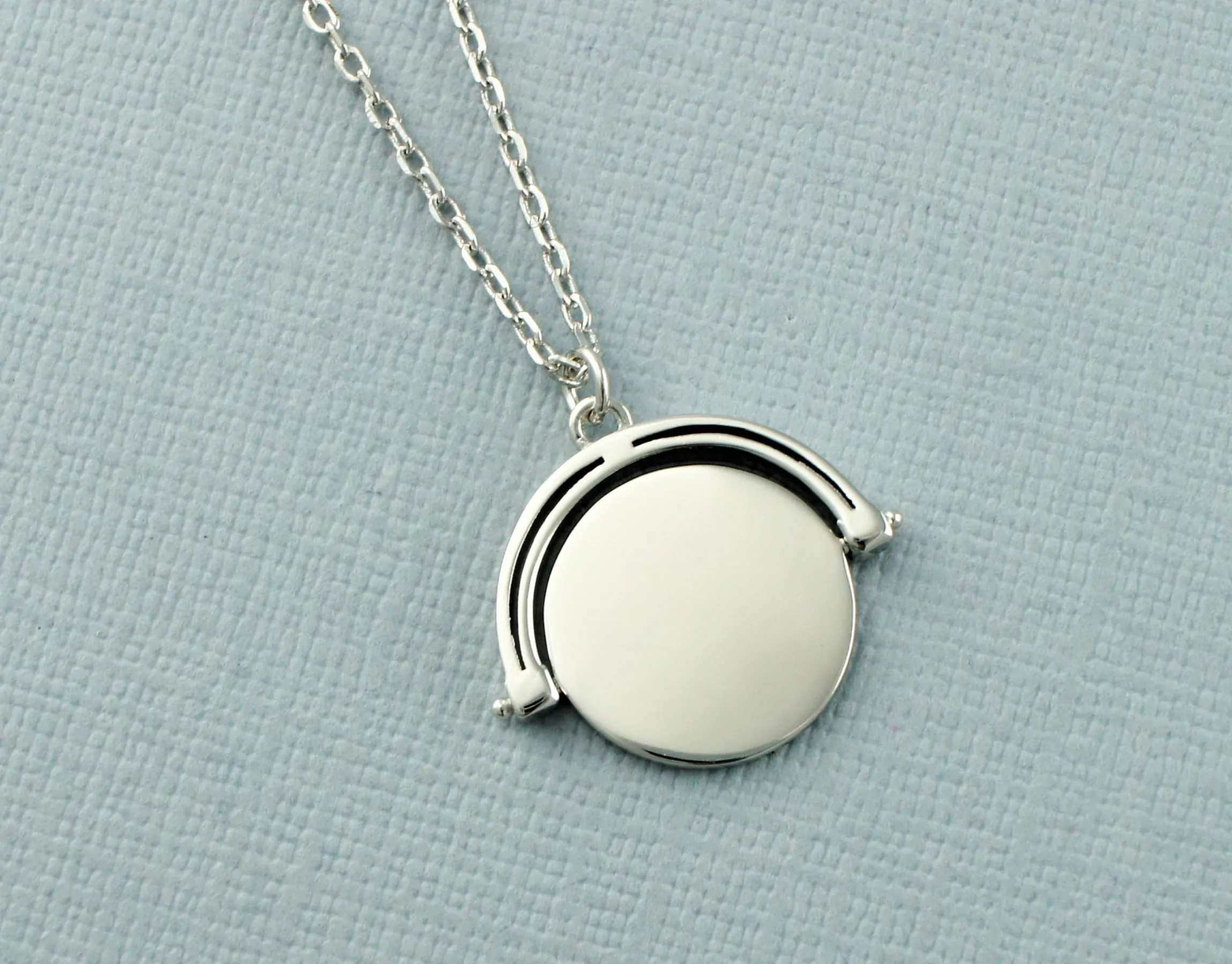 Personalised Spinner Necklace - 925 Sterling Silver