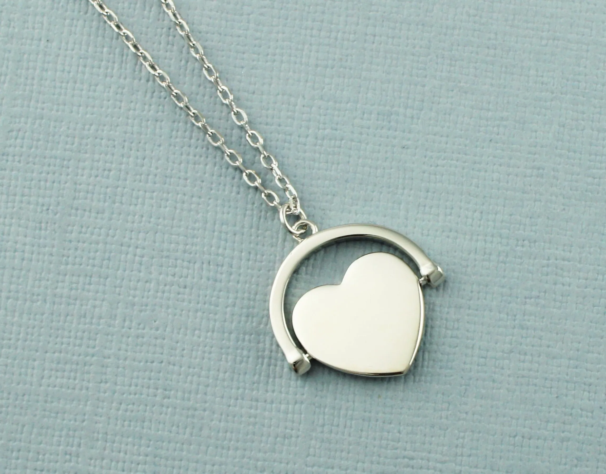 Personalised Spinner Necklace - 925 Sterling Silver