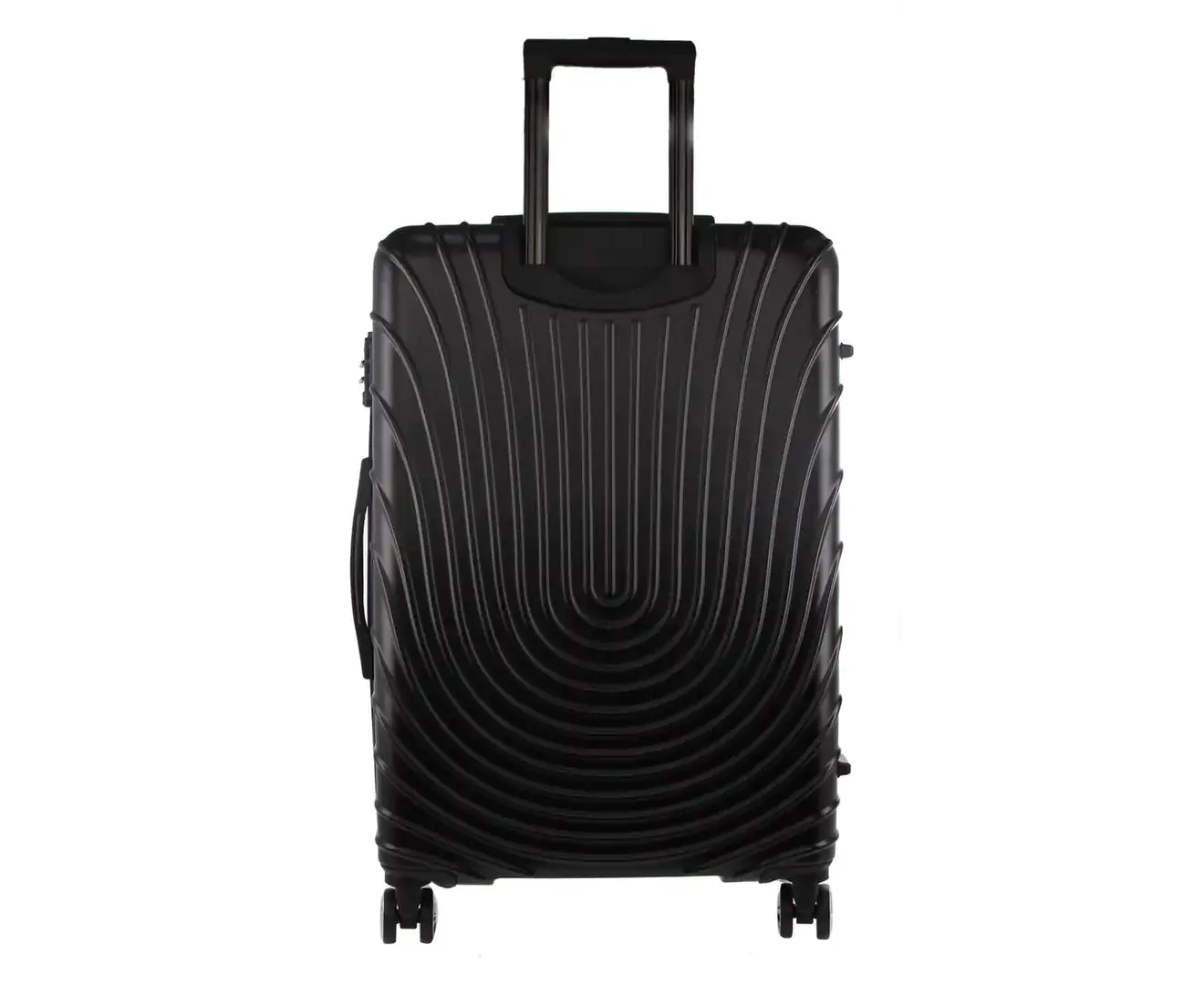 Pierre Cardin Hard Shell 4 Wheel Suitcase - Large - Black - Expandable - Lightweight