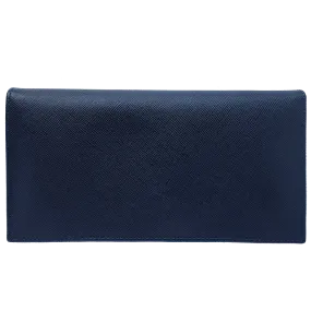 Saffiano Long Envelope Wallet Blue