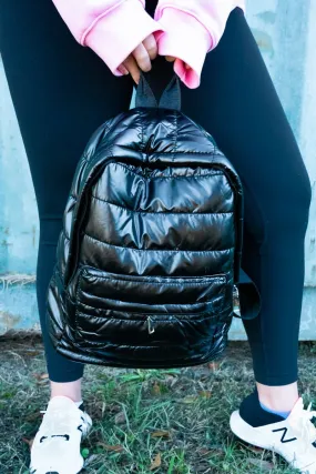 SALE! Lakeland Black Small Puffy Backpack