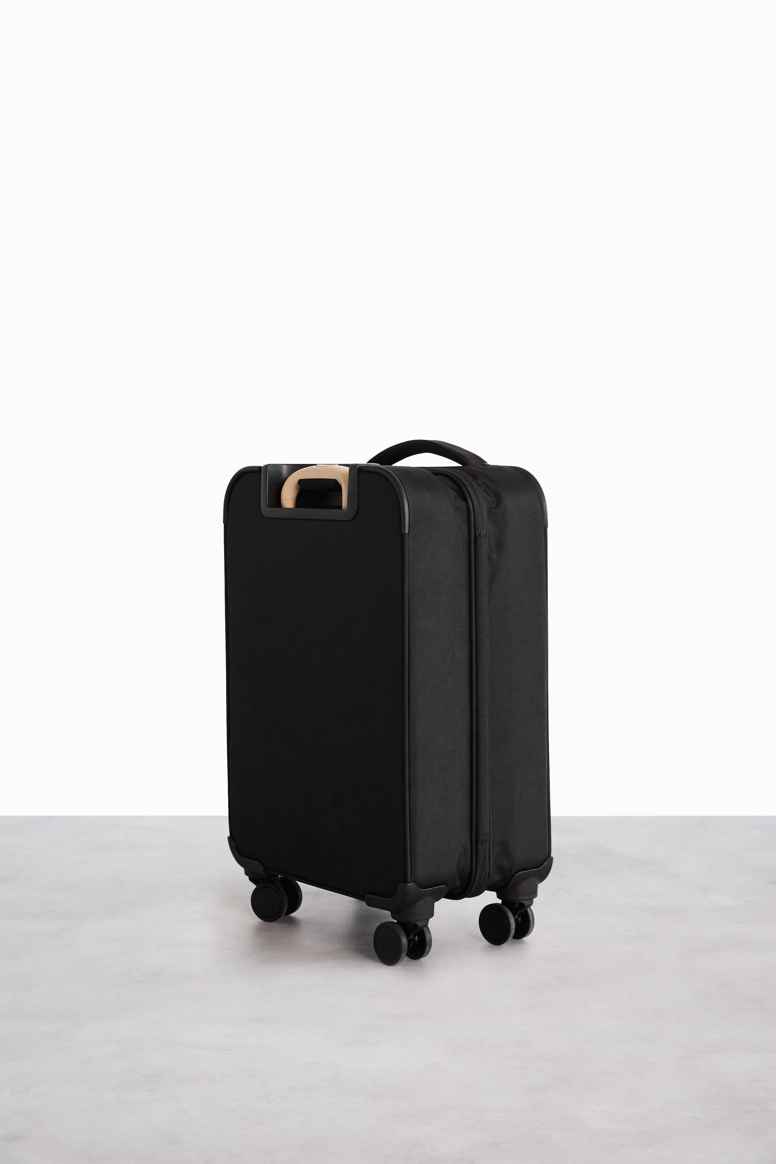 Soft-Sided Collapsible Carry-On Roller in Black