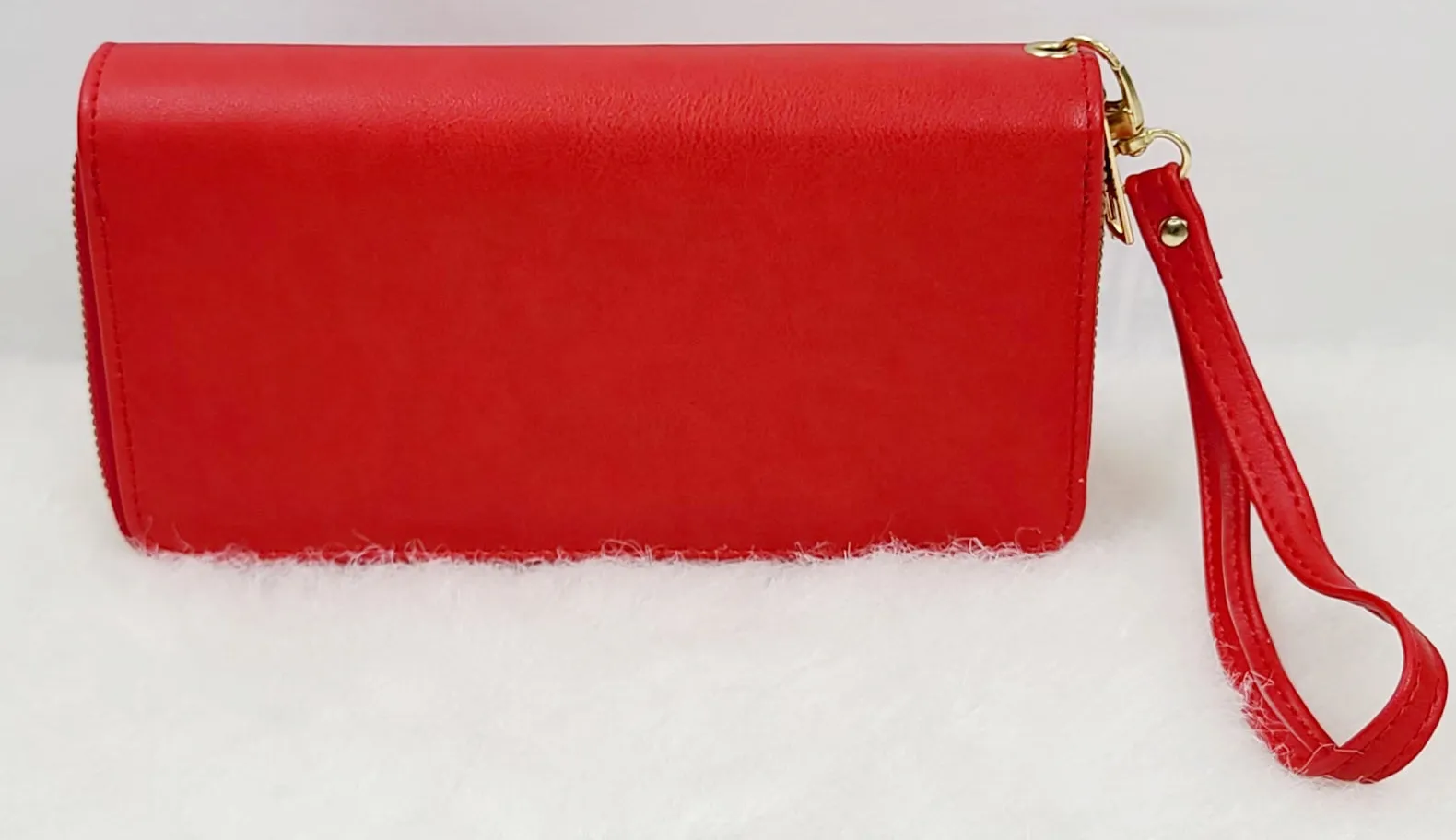 Solid Double Zipped Wallets