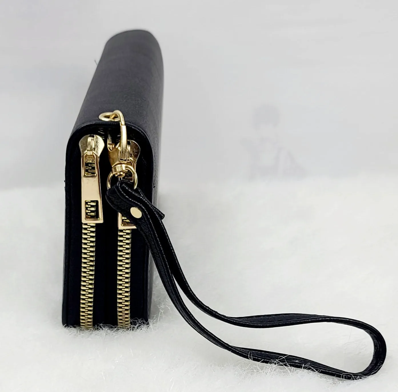 Solid Double Zipped Wallets