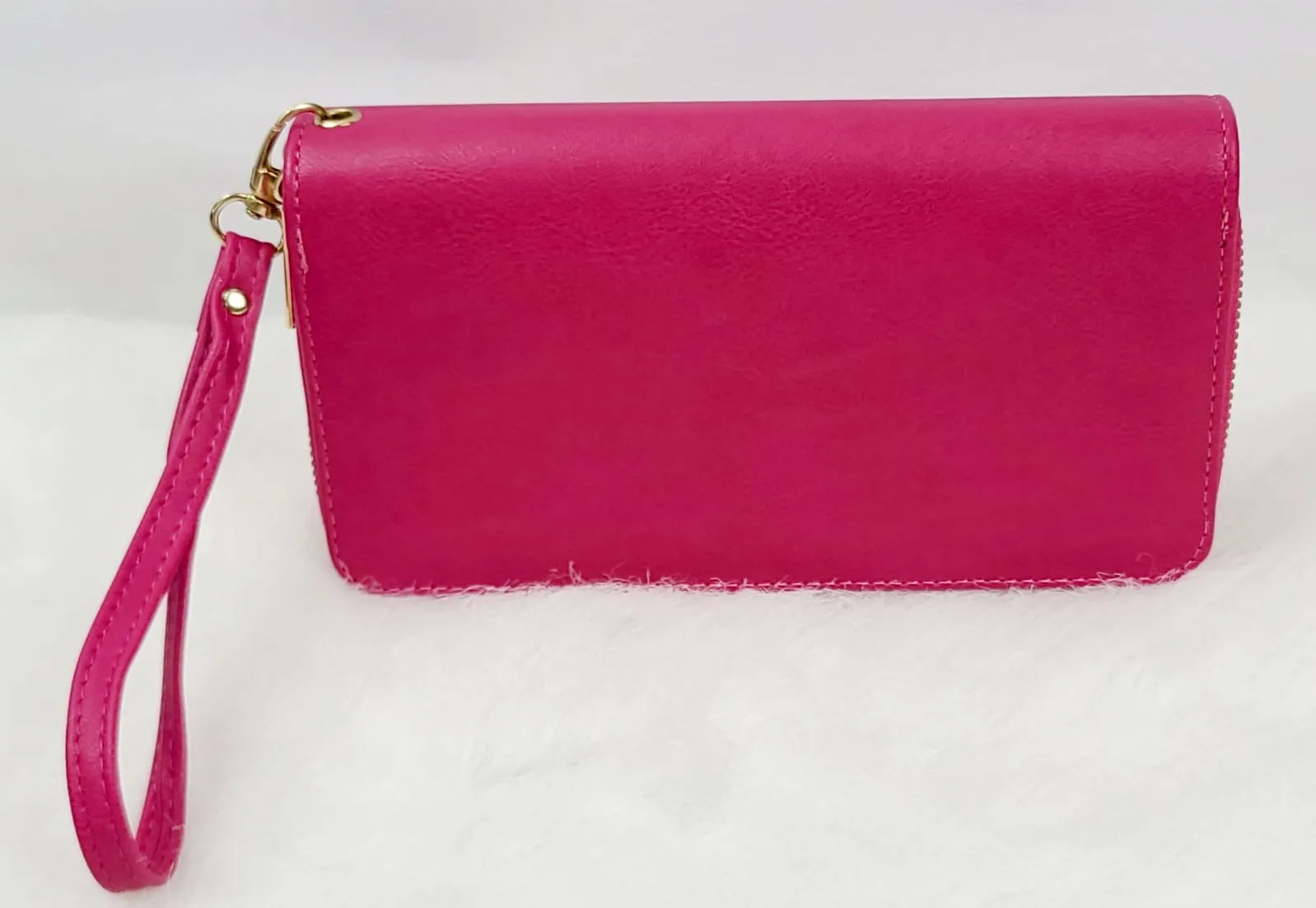 Solid Double Zipped Wallets