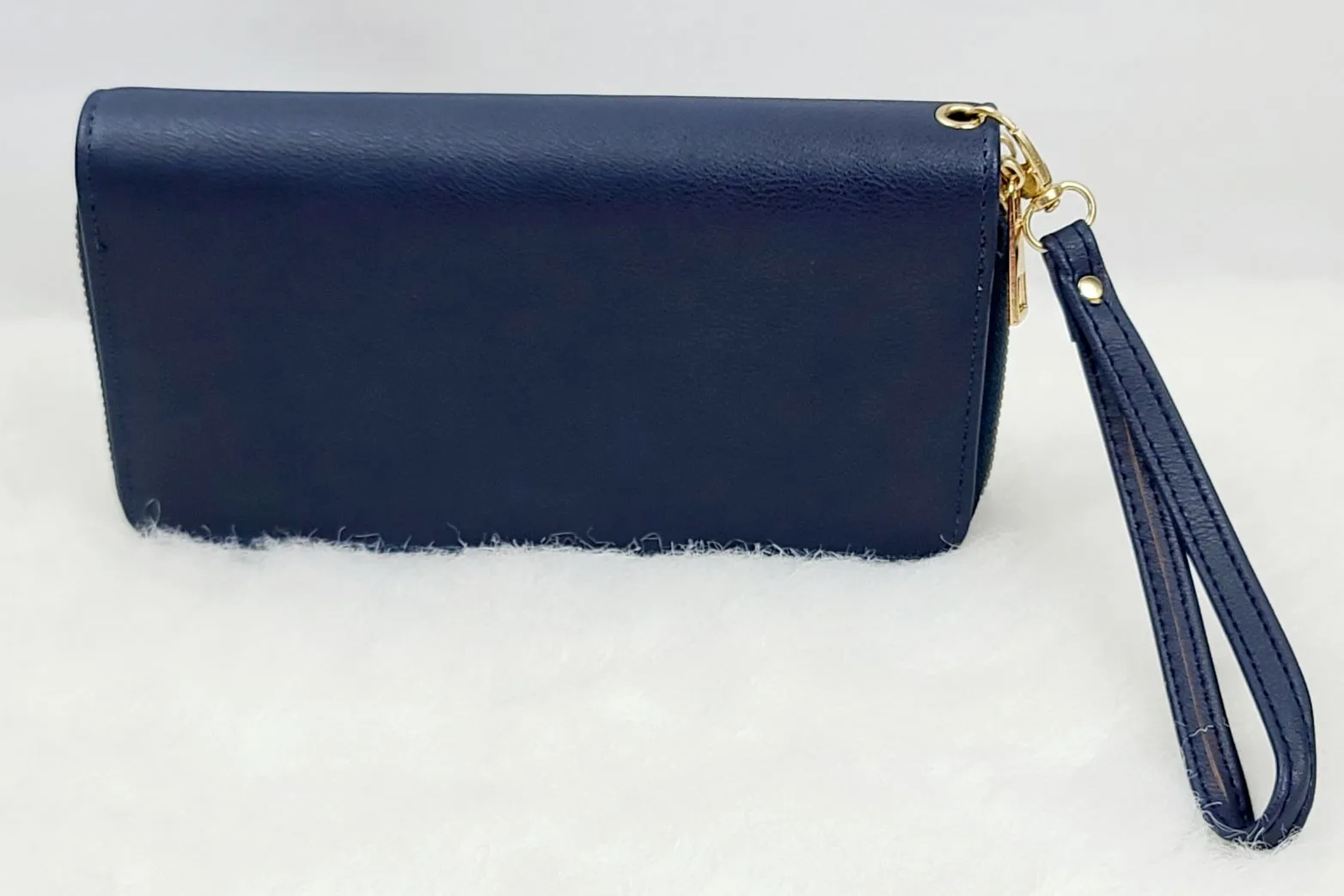 Solid Double Zipped Wallets