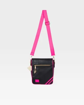 Sport Mini Messenger Bag in Neon Pink