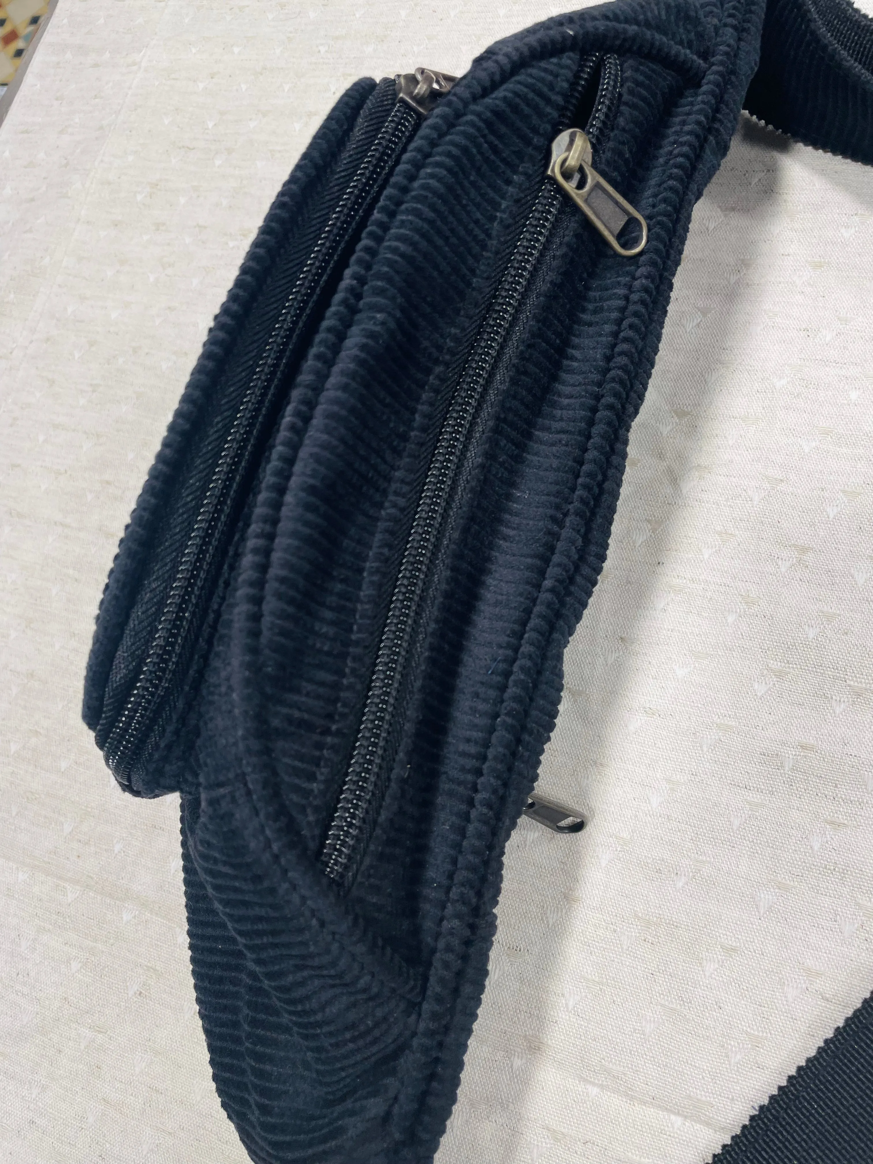 The Panda Black 🐼 (Corduroy) BeeKeeper Bumbag