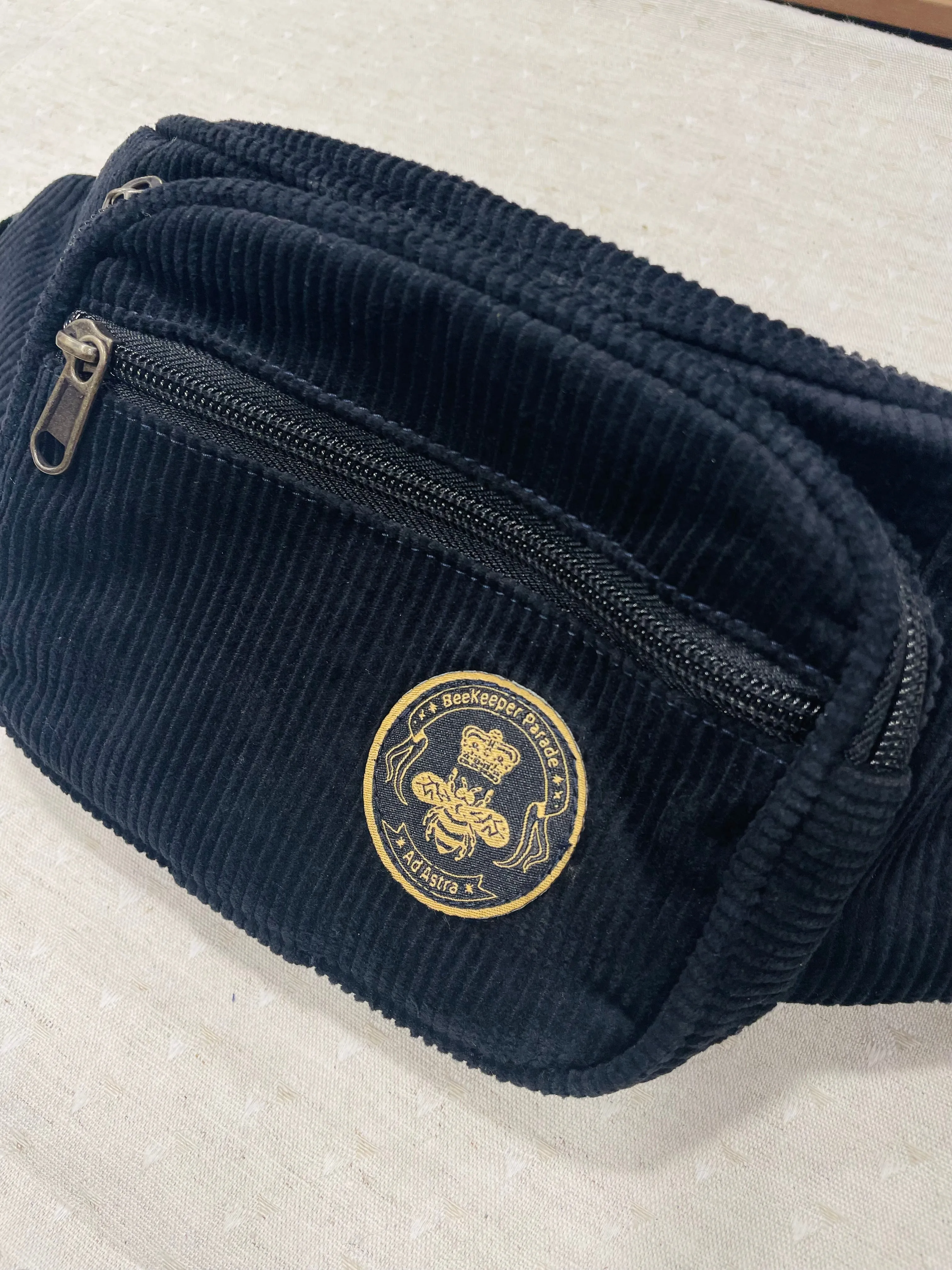 The Panda Black 🐼 (Corduroy) BeeKeeper Bumbag