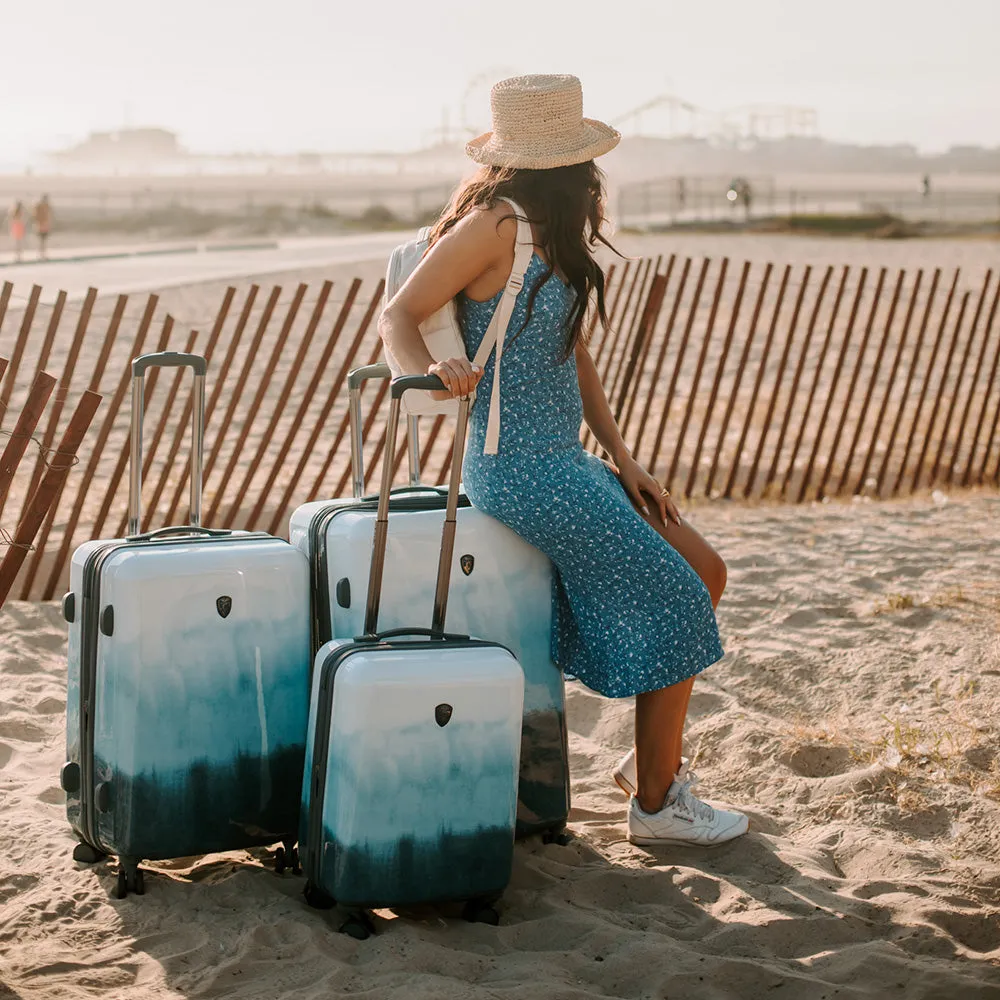 Tie-Dye Blue Fashion Spinner® 3 Piece Luggage Set