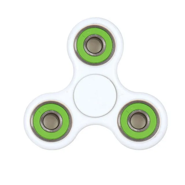 Top Lighting White Hand Spinner Fidget Toy ABS Plastic EDC Hand Spinner For Autism and ADHD Rotation Stress Relief Toy