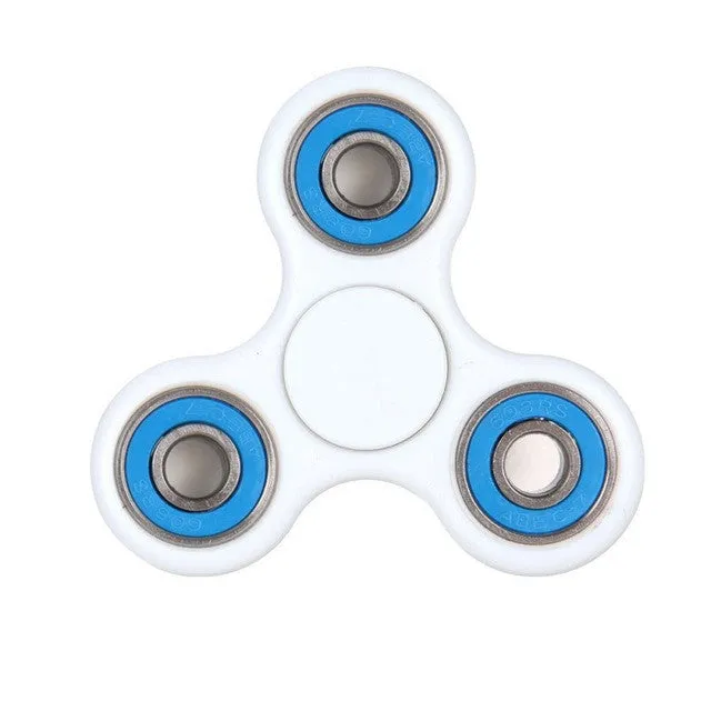 Top Lighting White Hand Spinner Fidget Toy ABS Plastic EDC Hand Spinner For Autism and ADHD Rotation Stress Relief Toy