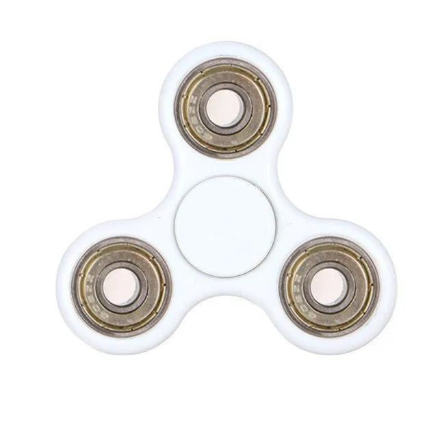 Top Lighting White Hand Spinner Fidget Toy ABS Plastic EDC Hand Spinner For Autism and ADHD Rotation Stress Relief Toy
