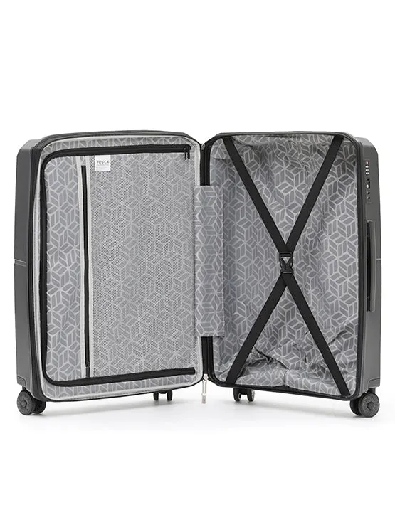 Tosca - Globetrotter Set of 3 Suitcases (L M S) - Black