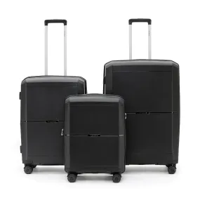 Tosca - Globetrotter Set of 3 Suitcases (L M S) - Black