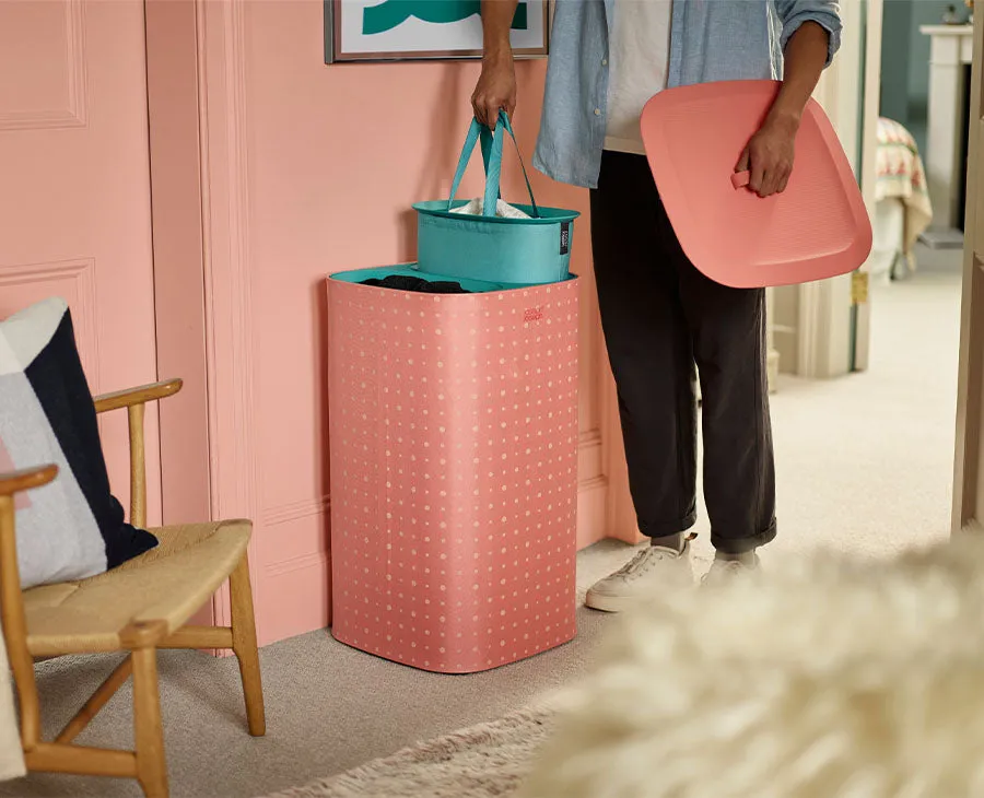 Tota Pop 60L Coral Laundry Separation Basket