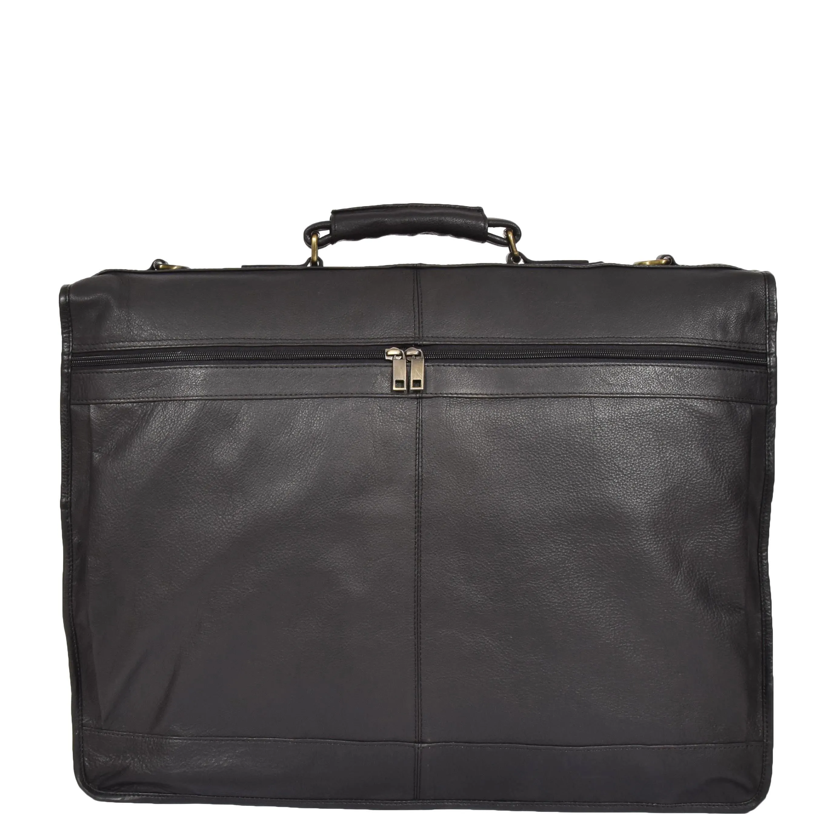 Travel Weekend Leather Suit Carrier Canico Black