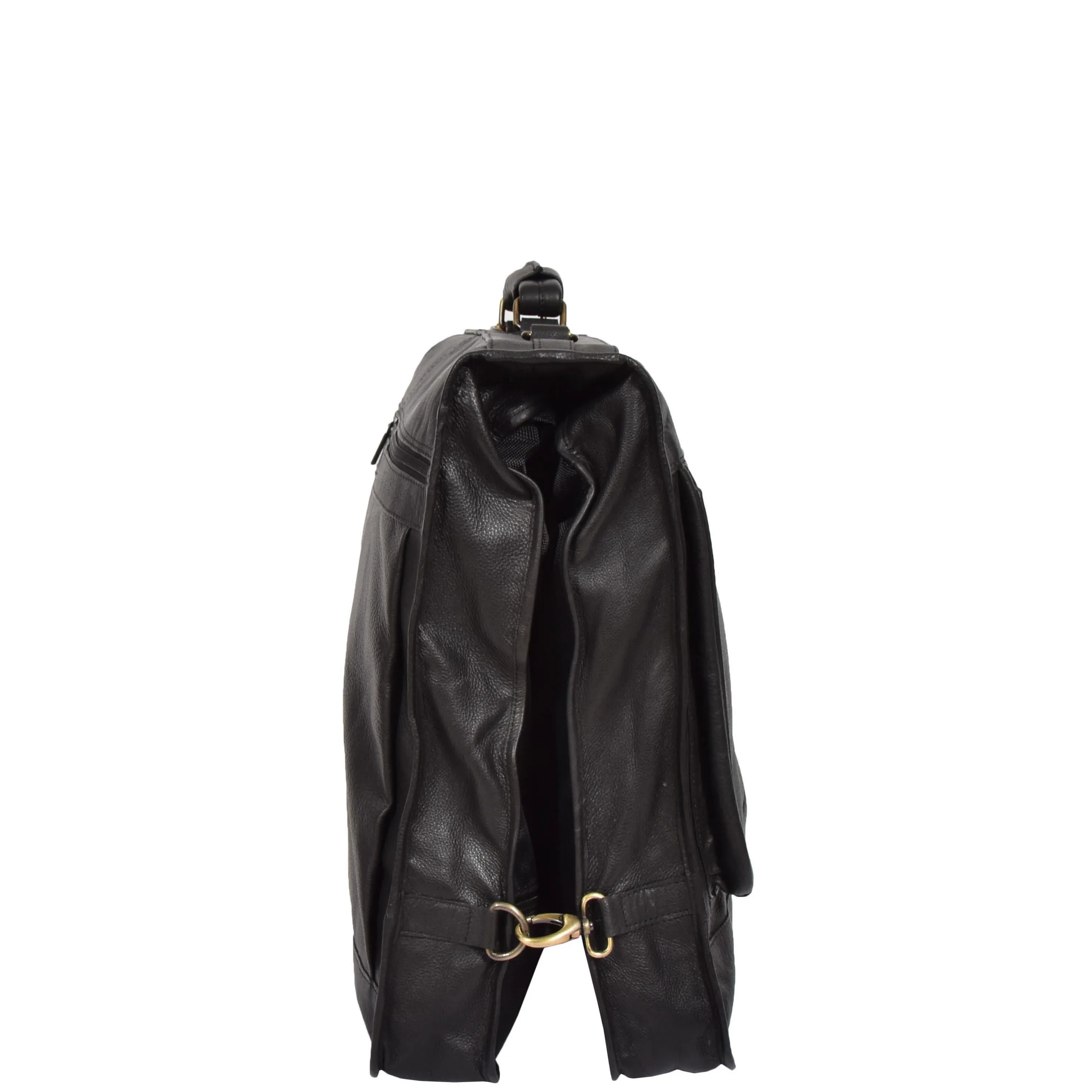 Travel Weekend Leather Suit Carrier Canico Black