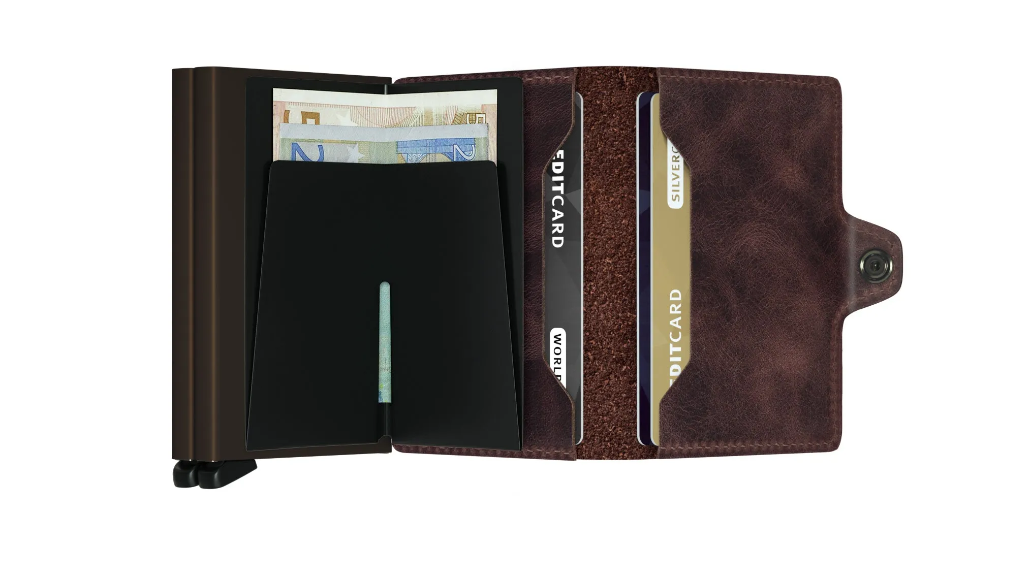 Twinwallet Vintage - Chocolate