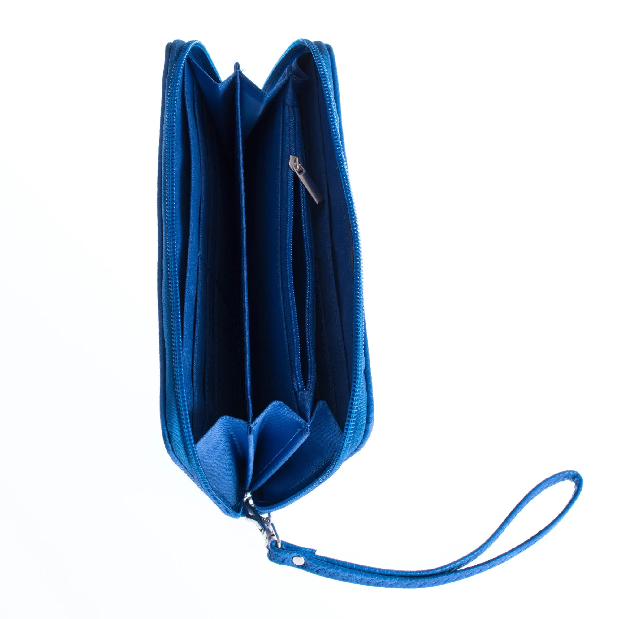 University of Kansas Zip Organizer Wallet Pebble