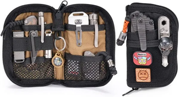VE10 EDC Tool Pouch, Small EDC Organizer Pouch with 7 Pockets