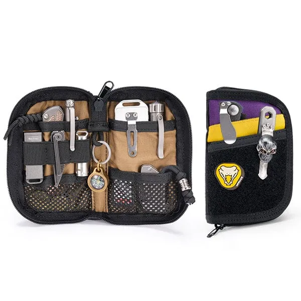 VE10 EDC Tool Pouch, Small EDC Organizer Pouch with 7 Pockets